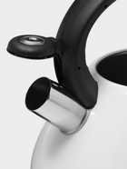 Чайник Доляна Magic forest, 3 л, со свистком, с индикатором нагрева, индукция, нержавеющая сталь, белый - Фото 4