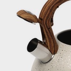 Чайник Magistro Stone, 2.7 л, со свистком, ручка soft-touch, индукция, нержавеющая сталь, бежевый - Фото 3