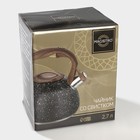 Чайник со свистком из нержавеющей стали Magistro Stone, 2,7 л, ручка soft-touch, индукция, цвет бежевый - Фото 9