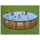 Бассейн каркасный Bestway Power Steel, 549×122 см, фильтр-насос, тент, лестница, 56977 - фото 26931691