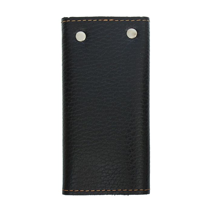 Ключница на кнопке, 6 карабинов, цвет чёрный 39408