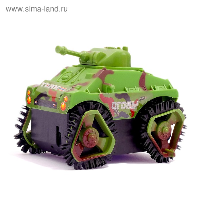 Машина-перевертыш "Танк", работает от батареек,в ПАКЕТЕ - Фото 1