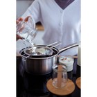 Ковш Доляна «Сильве», 1.5 л, d=16 см, с крышкой, металлическая ручка, индукция, нержавеющая сталь - Фото 5