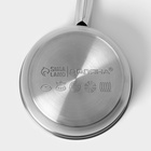 Ковш Доляна «Сильве», 1.5 л, d=16 см, с крышкой, металлическая ручка, индукция, нержавеющая сталь - Фото 7