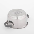 Кастрюля Magistro Tefida, 1.7 л, крышка-дуршлаг, носик для слива, капсульное дно, индукция, нержавеющая сталь - Фото 5