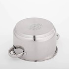 Кастрюля Magistro klimena, 3.5 л, AISI - 201, крышка-дуршлаг, носик для слива, капсульное дно, индукция, нержавеющая сталь - Фото 4