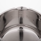 Кастрюля Magistro Klimena, 4.6 л, AISI - 201, крышка-дуршлаг, носик для слива, капсульное дно, индукция, нержавеющая сталь - Фото 5