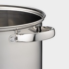 Кастрюля Magistro Grande, 7.1 л, с крышкой, капсульное дно, индукция, нержавеющая сталь - Фото 4