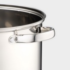 Кастрюля Magistro Grande, 8.9 л, металлическая крышка, капсульное дно, индукция, нержавеющая сталь - Фото 4