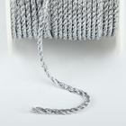 Нить для плетения, d=2 мм, 15±1 м, цвет серебряный - Фото 3