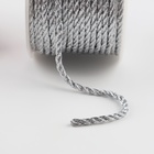 Нить для плетения, d=4 мм, 15±1 м, цвет серебряный - Фото 3