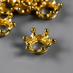 Декор "Корона" цвет золото (комплект 10 шт)
