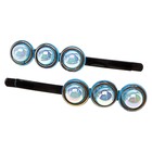 невидимка для волос "Роса" набор 10 шт глянец пуговки - Фото 1