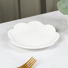 Тарелка фарфоровая десертная Доляна «Сьюзен», d=15,5 см, цвет белый - Фото 2