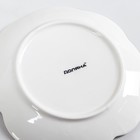 Тарелка фарфоровая десертная Доляна «Сьюзен», d=15,5 см, цвет белый - Фото 4