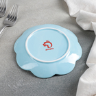 Тарелка фарфоровая десертная Доляна «Сьюзен», d=15,5 см, цвет голубой - Фото 3