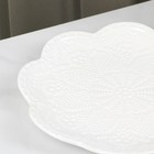 Тарелка фарфоровая обеденная Доляна «Сьюзен», d=20,5 см, цвет белый - Фото 3