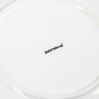 Тарелка фарфоровая обеденная Доляна «Сьюзен», d=20,5 см, цвет белый - Фото 4