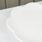 Тарелка фарфоровая Доляна «Сьюзен», d=27 см, цвет белый - Фото 3
