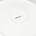 Тарелка фарфоровая Доляна «Сьюзен», d=27 см, цвет белый - Фото 4
