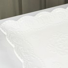 Тарелка фарфоровая квадратная Доляна «Сьюзен», 26,5×26,5 см, цвет белый - Фото 3