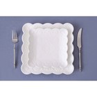 Тарелка Доляна «Сьюзен», 26.5×26.5 см, фарфор, белая - Фото 5