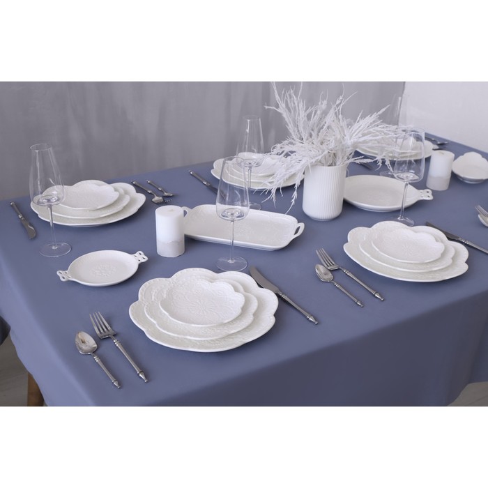 Тарелка Доляна «Сьюзен», 26.5×26.5 см, фарфор, белая - фото 114592204