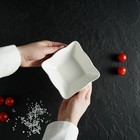 Салатник фарфоровый Доляна «Сьюзен», 200 мл, 11×11 см, цвет белый - Фото 7