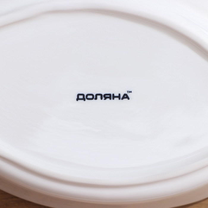 Форма для запекания из жаропрочной керамики Доляна «Антрекот», 20,5×11,5 см, цвет белый