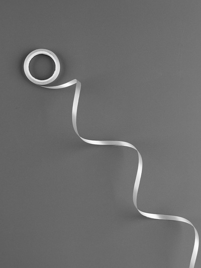 Лента декоративная, 4,5 см × 5 м, цвет серебряный