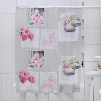 Штора для ванны Доляна «Дзен», 180×180 см, EVA