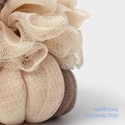 Мочалка для тела SAVANNA, 50 г, коричневая - Фото 2