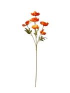 Цветы искусственные «Космея махровая», 8×58 см, оранжевые - фото 60782768