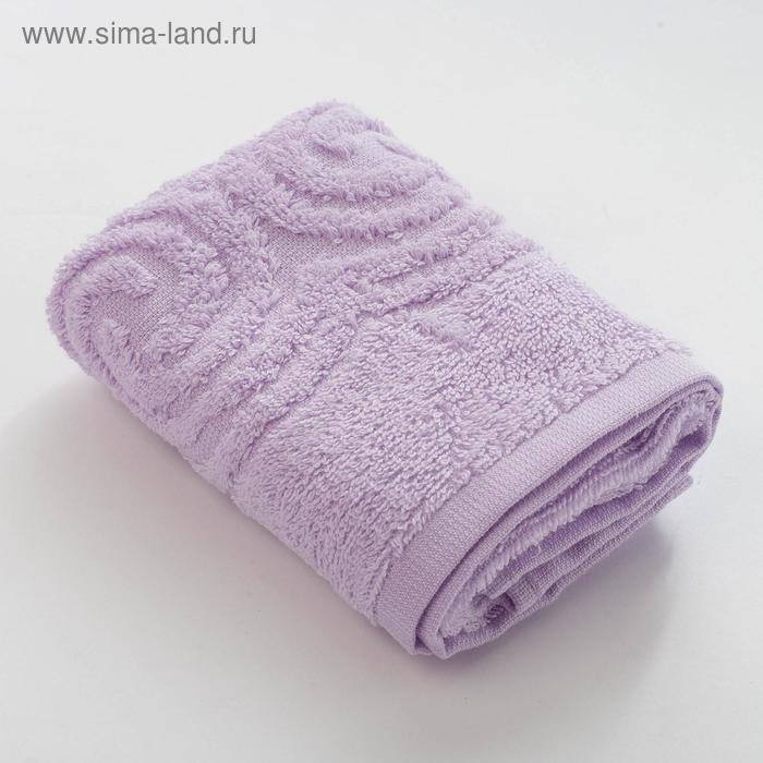 Полотенце махровое LoveLife «Border» 30х60, цвет светло-лавандовый - Фото 1