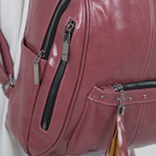 Рюкзак молодёжный, отдел на молнии, 6 наружных карманов, цвет розовый - Фото 4