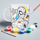 Набор кружка под раскраску "Spider-Man" Человек-Паук, 250 мл - Фото 1