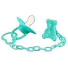 Пустышка классическая, с колпачком и держателем, в контейнере, от 0 мес., цвет бирюзовый - фото 119054238 Пустышка классическая, с колпачком и держателем, в контейнере, от 0 мес., цвет бирюзовый - фото 119054238