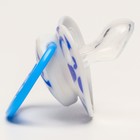 Соска - пустышка силиконовая ортодонтическая «Кит», от 0 мес., с колпачком, цвет голубой - Фото 6