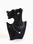 Бюст для украшений «QF. Половина лица», отверстие под серьгу, 18×7×28 см, чёрный - Фото 1