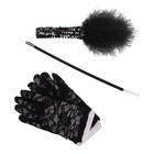 Карнавальный набор Gangster party, повязка на голову с пером, перчатки, мундштук - Фото 4