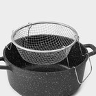 Фритюрница Доляна, d=18 см, цвет серебристый - Фото 5