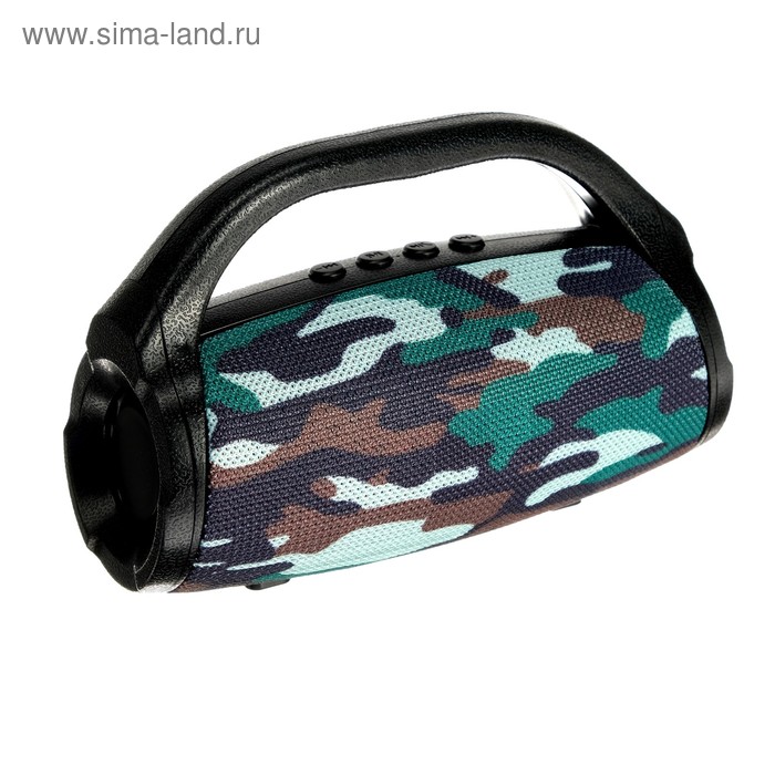 УЦЕНКА Портативная колонка Luazon, AUX, USB, FM, microSD, 3 Вт, 600 мАч, сине-серая - Фото 1