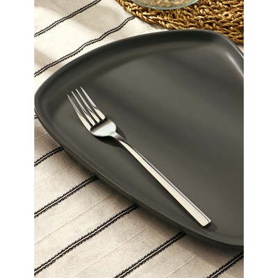 Вилка столовая «Тайфун», длина 20 см, нержавеющая сталь, серебристая