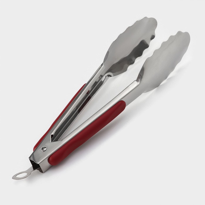 Щипцы кухонные Доляна «Универсал», h=23 см, прорезиненная ручка - Фото 1