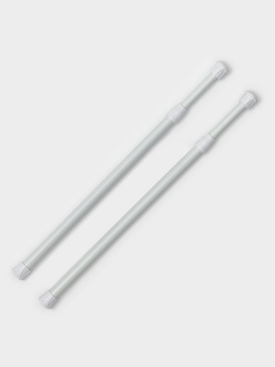 Набор карнизов универсальных, 30-45 см, белый