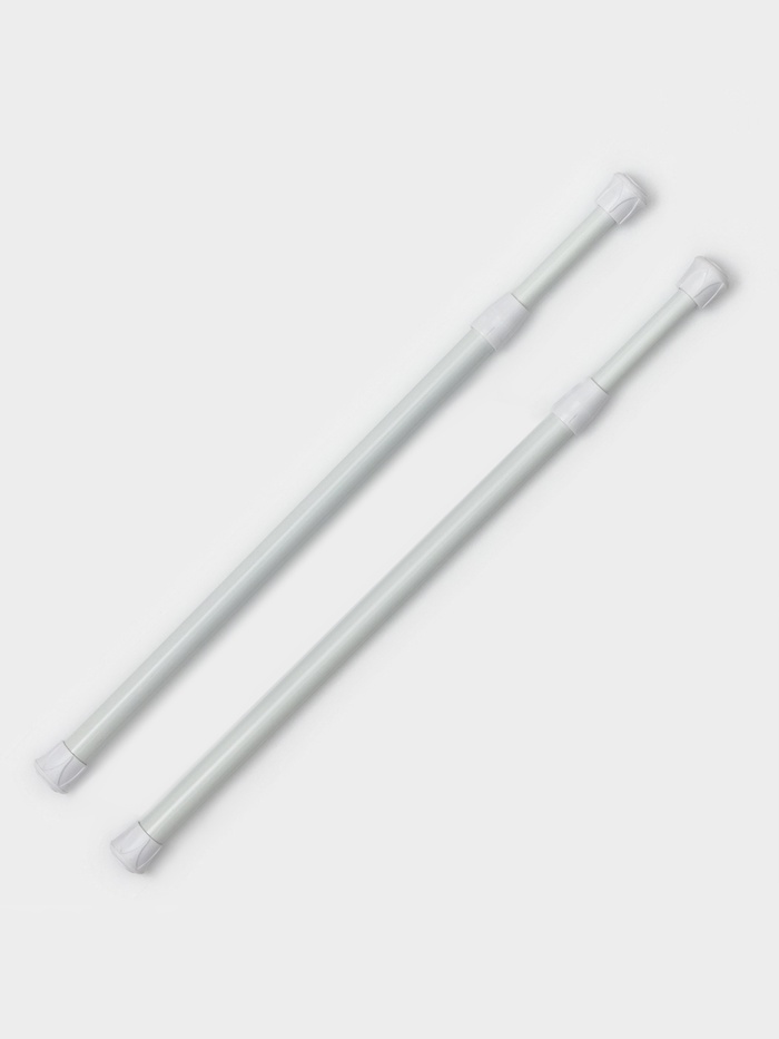 Набор карнизов универсальных, 30-45 см, белый - Фото 1