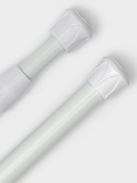 Набор карнизов универсальных, 40-65 см, белый  (артикул 4597686)  большой выбор товаров оптом и в розницу по низким ценам с доставкой