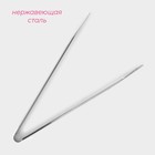 Щипцы кухонные Доляна «Лопатка», h=33.5 см, нержавеющая сталь, 304 марка стали, серебристые - Фото 2