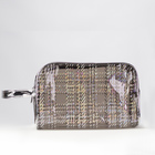 Косметичка ПВХ, отдел на молнии, с ручкой, цвет чёрный - фото 24521585