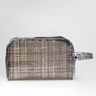 Косметичка ПВХ, отдел на молнии, с ручкой, цвет чёрный - фото 24521586